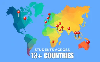 Map showing countries where students learn through phonics programs